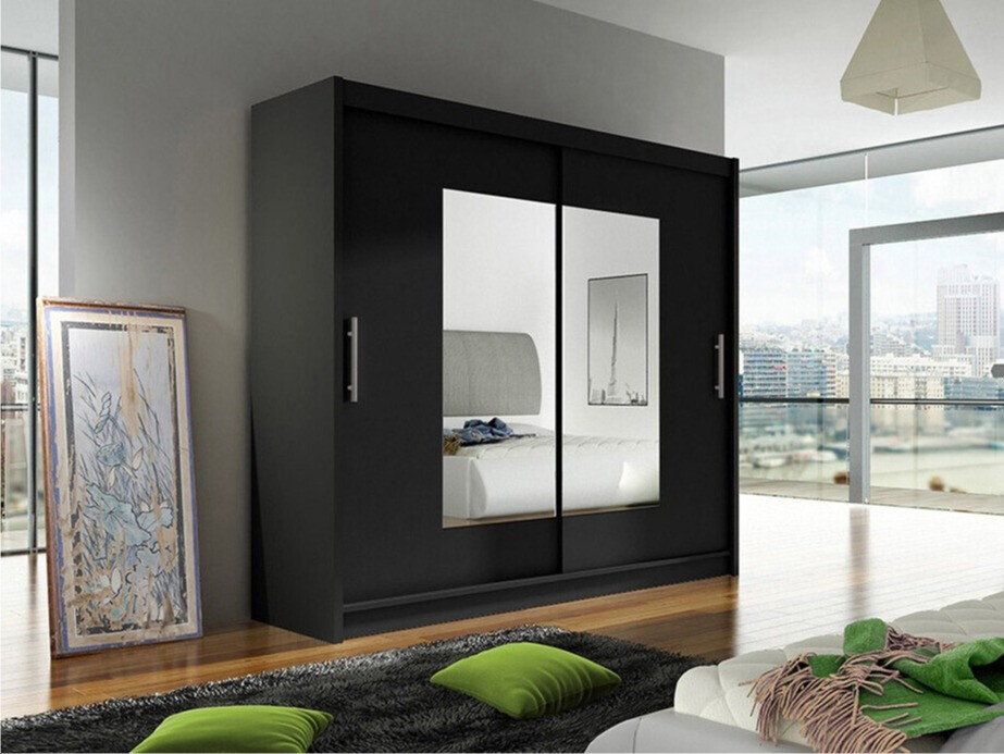 Kleiderschrank Closico Pallor VII (Schwarz)