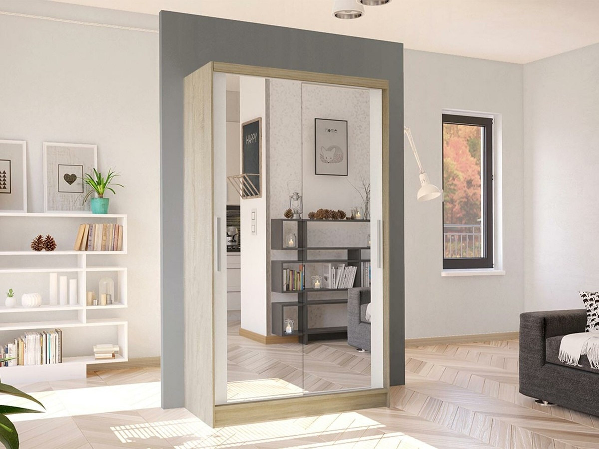 Kleiderschrank Closico Structor VII (Sonoma-Eiche + Weiss)