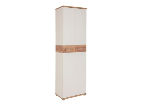 Kleiderschrank Nuveno 104 (Weiss + Navarra eichenholzoptik)