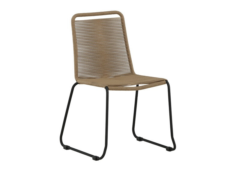 Tisch und Stühle Dallas 3782 (Hellbraun + Schwarz)