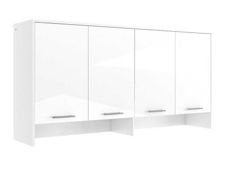 Sideboard Concept Pro Lenart II (Weiss + Weiss glänzend)