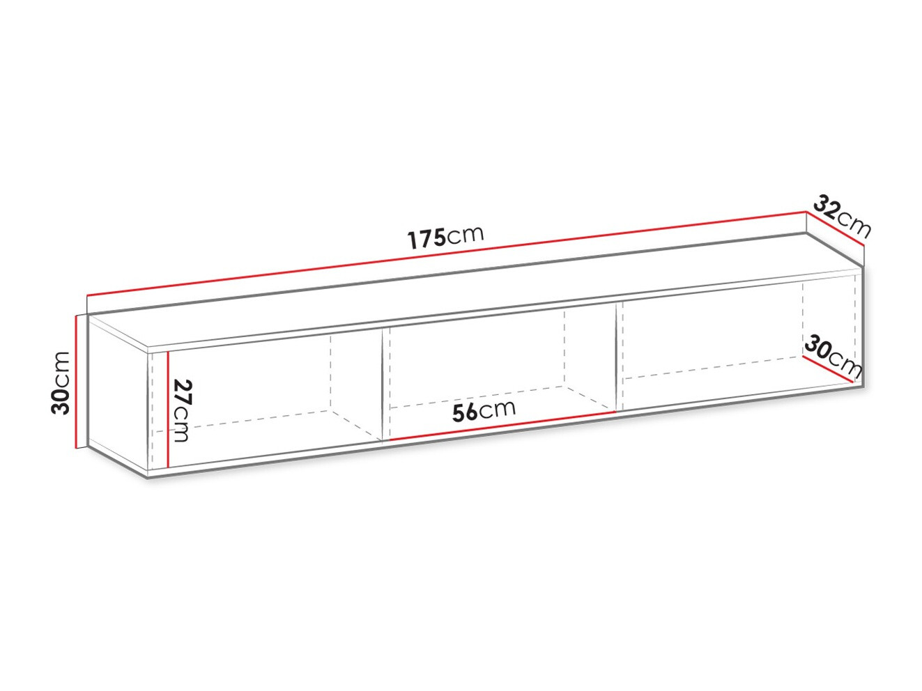TV-Möbel Princal (Cremefarben + Gold)