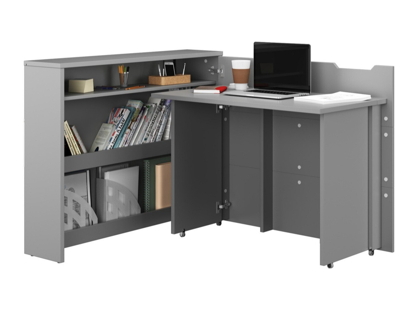 Eckschreibtisch Concept Pro Lenart (Grau)