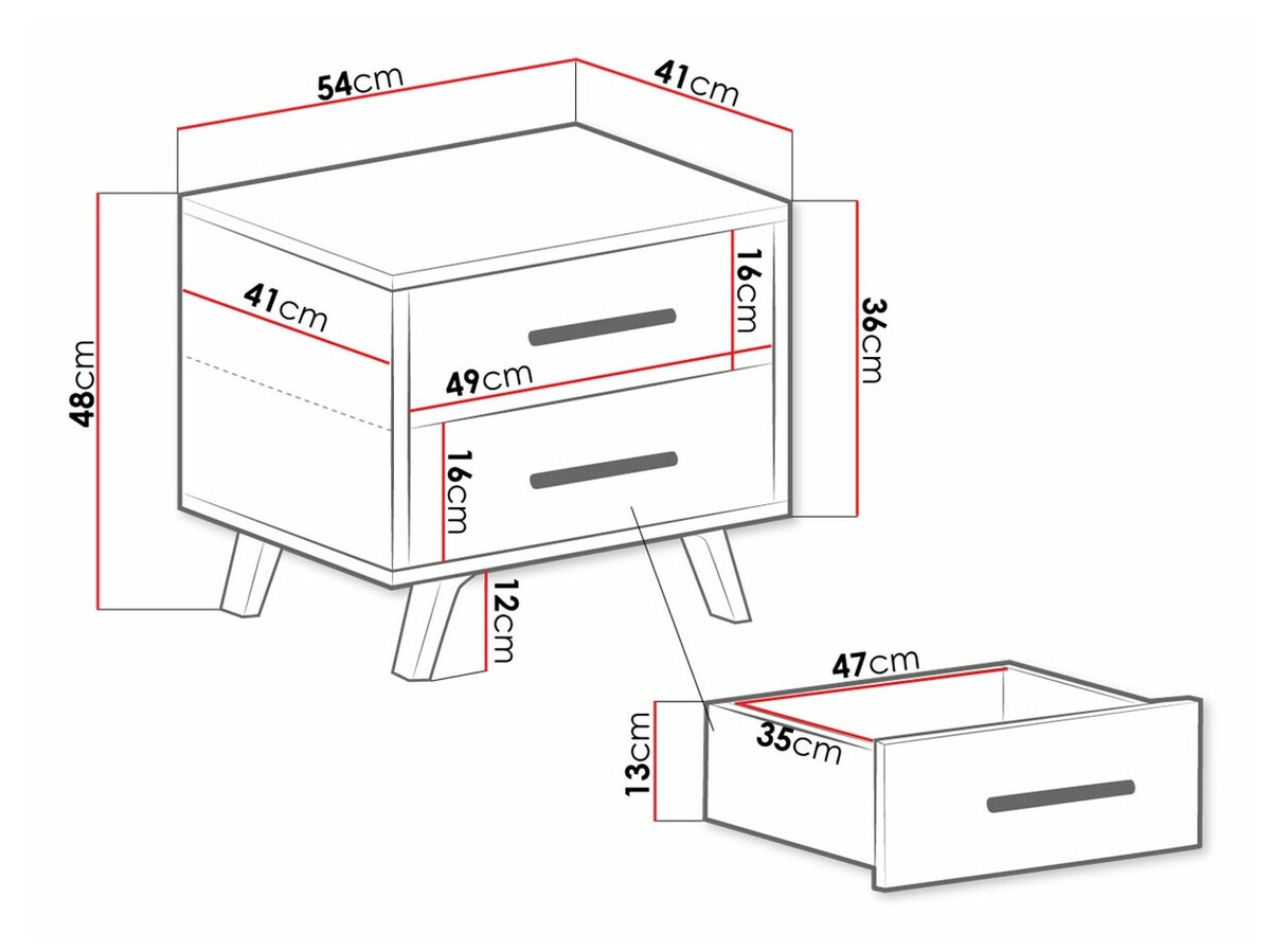 Nachttisch Rosa (Grün + Gold)