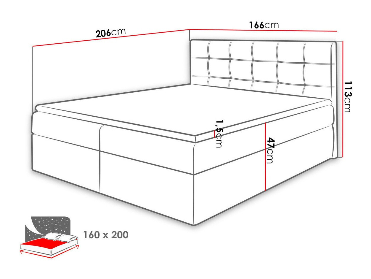 Boxspringbett Comfivo Gaudens (Kronos 09)