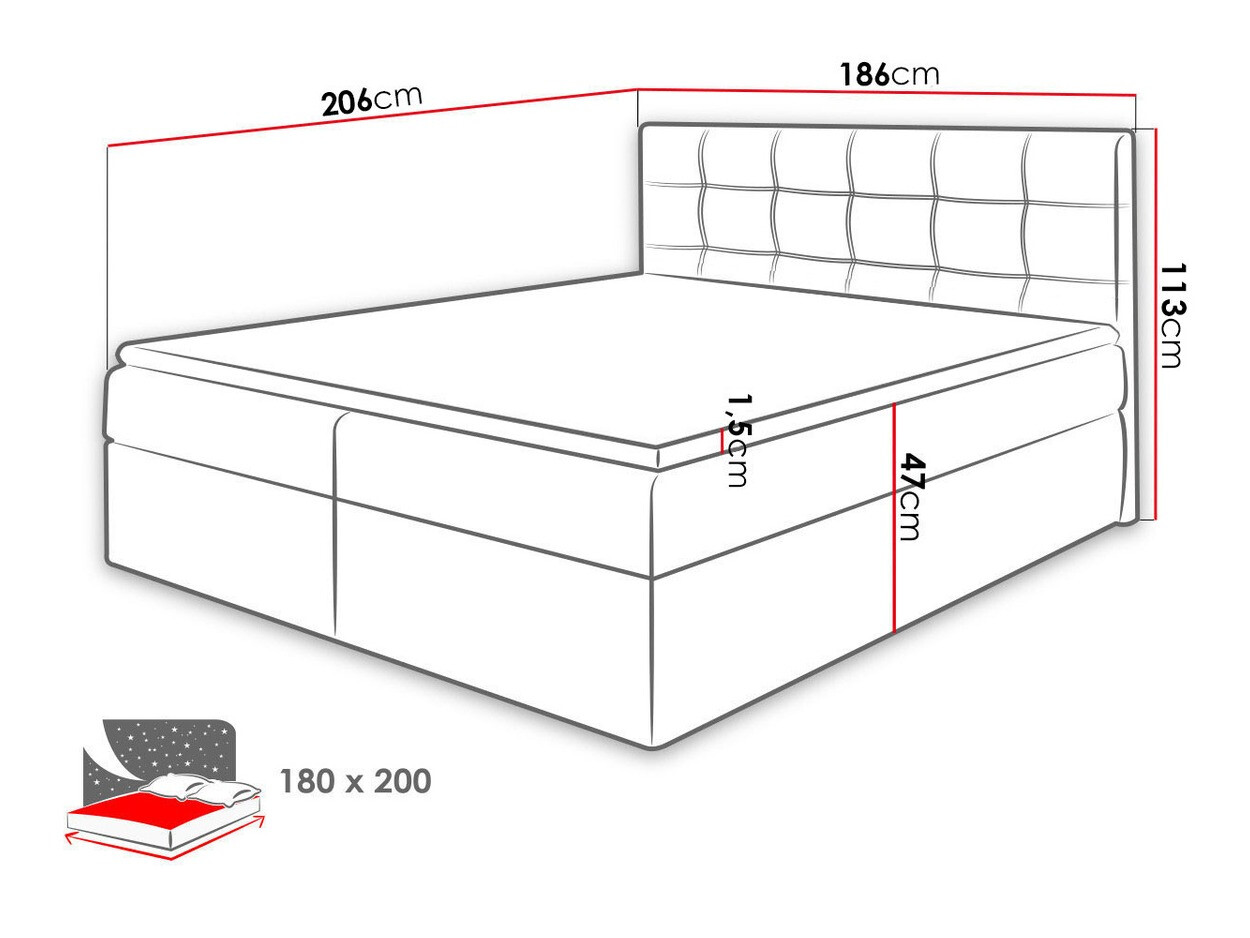 Boxspringbett Comfivo Gaudens (Kronos 22)