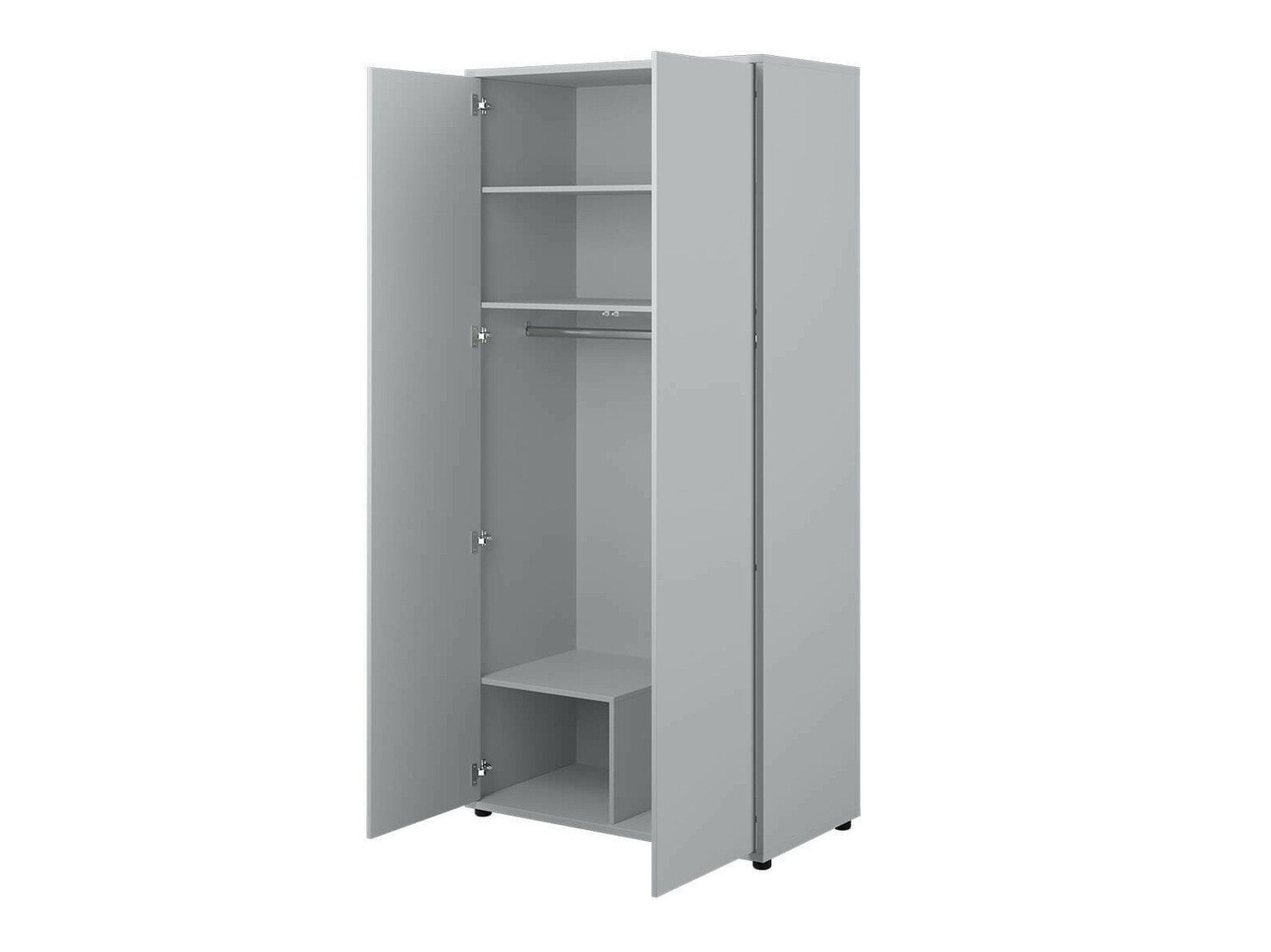 Kleiderschrank Concept Lenart (Grau)