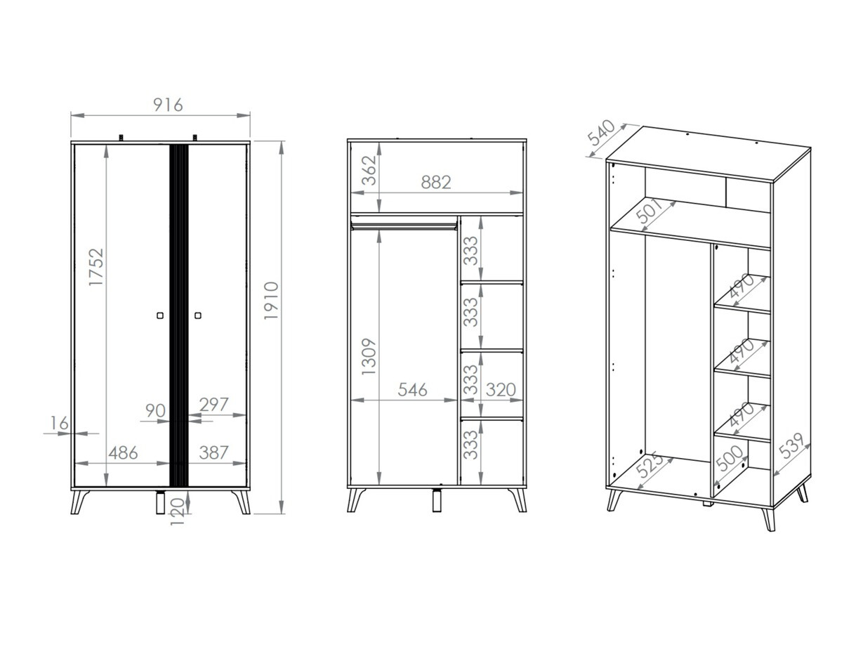 Kleiderschrank Madison A112