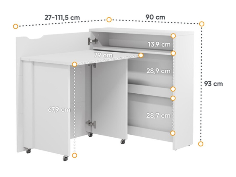 Eckschreibtisch Concept Pro Lenart II (Grau)