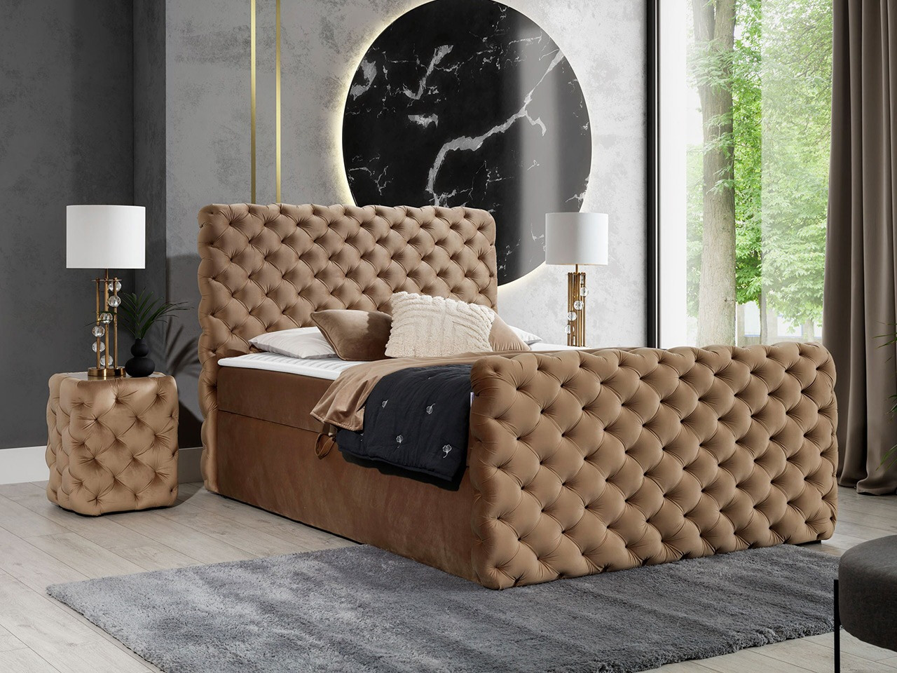Boxspringbett Lac I (Velluto 30)