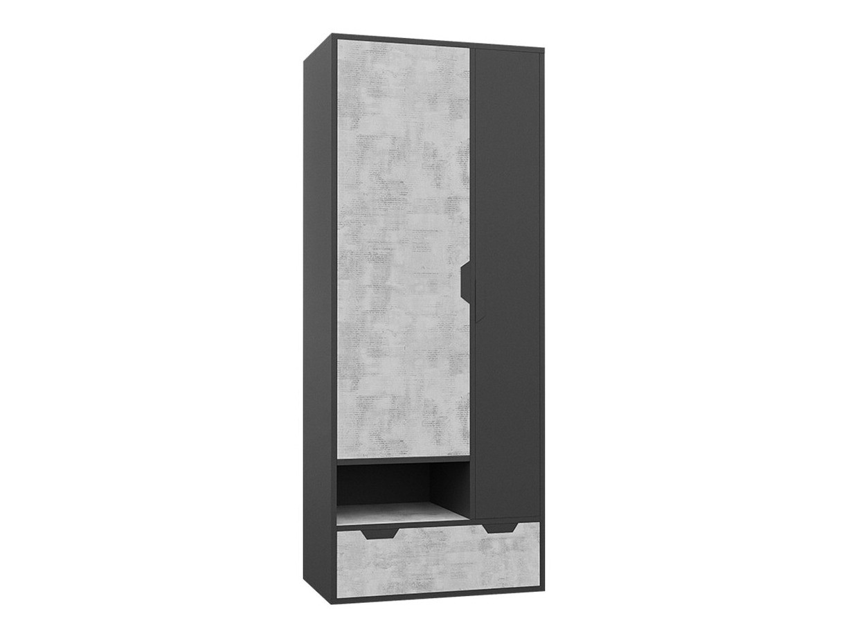 Kleiderschrank Omaha G113 (Grau + Graphit)