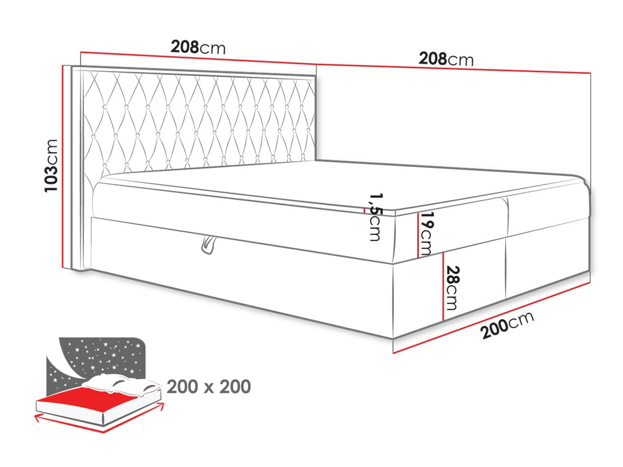 Boxspringbett Navis II (Faro 4)