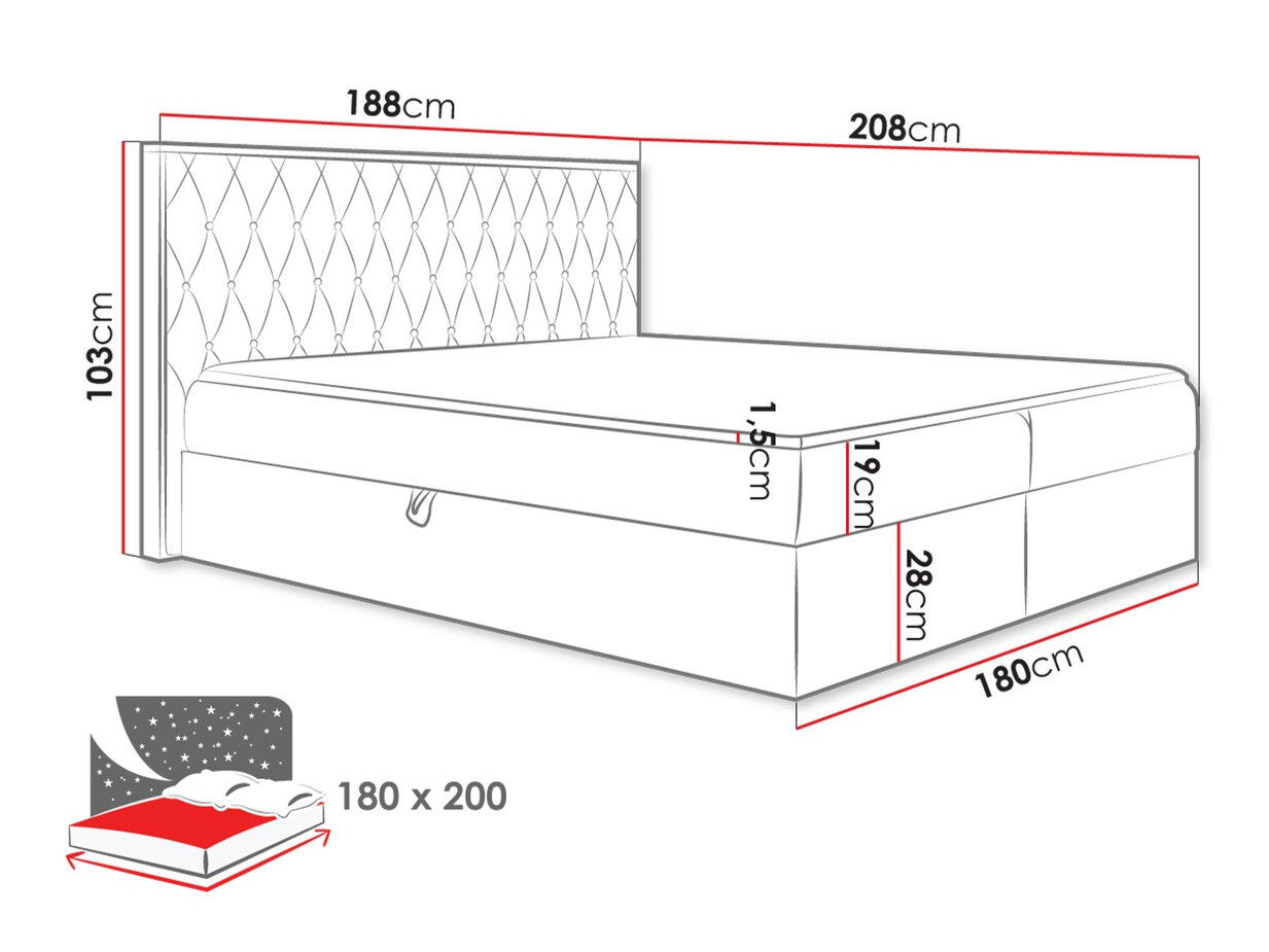Boxspringbett Navis II (Twist 23)
