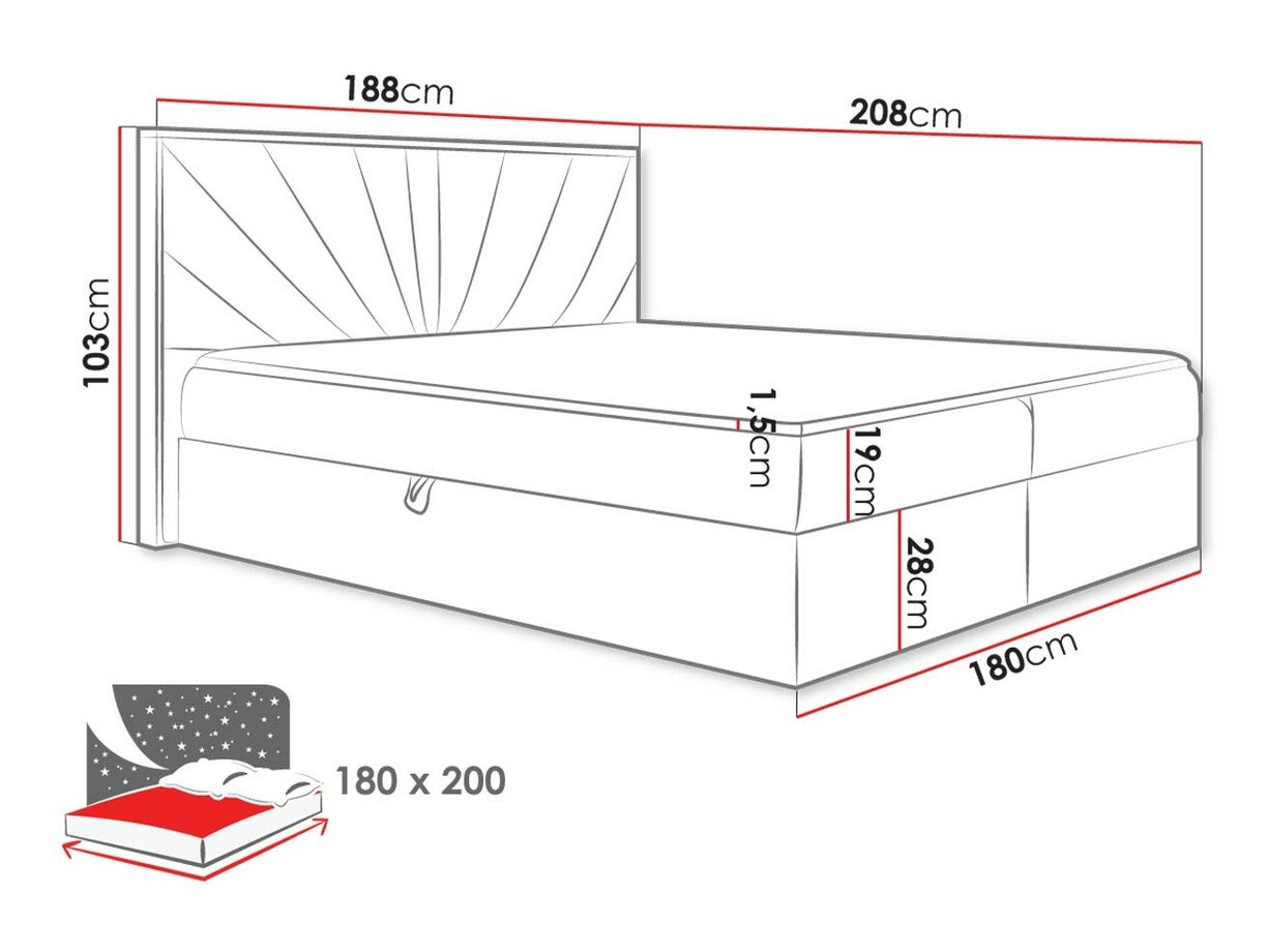 Boxspringbett Navis (Faro 14)