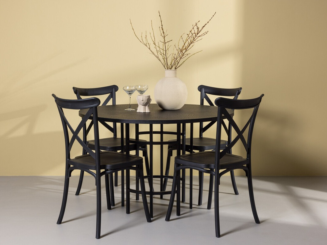 Essgruppe Dallas 3917 (Schwarz)