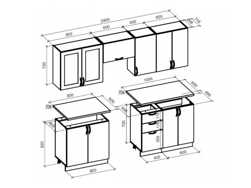Küchenzeile Houston Lumen II