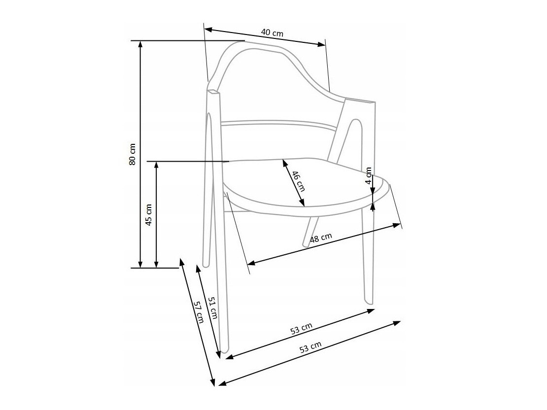 Stuhl Houston 1434 (Grau)