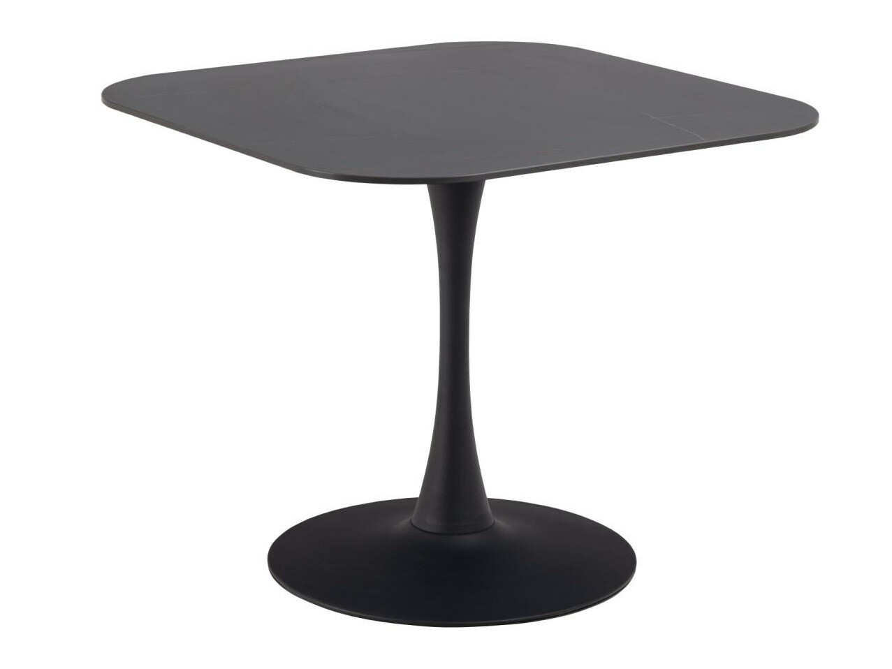 Tisch Norsica 690 (Schwarz + Schwarzer Marmor)