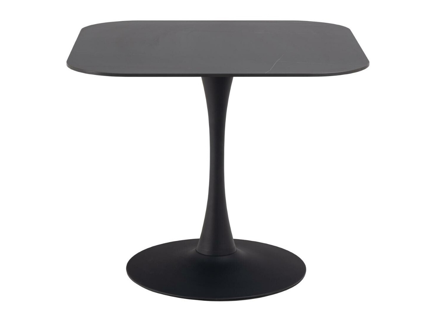 Tisch Norsica 690 (Schwarz + Schwarzer Marmor)