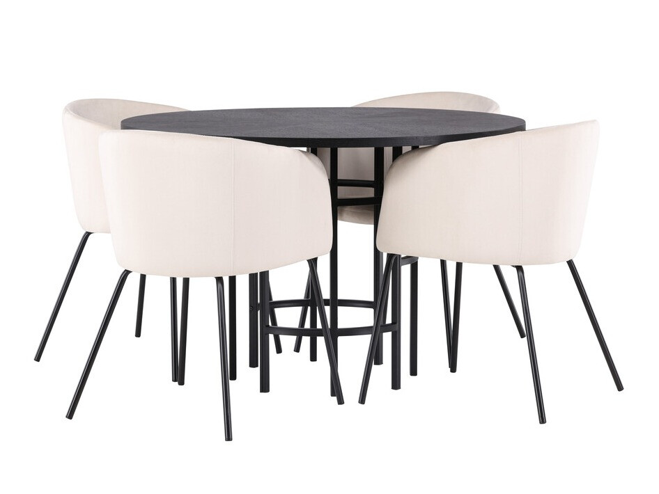 Essgruppe Dallas 3972 (Schwarz)