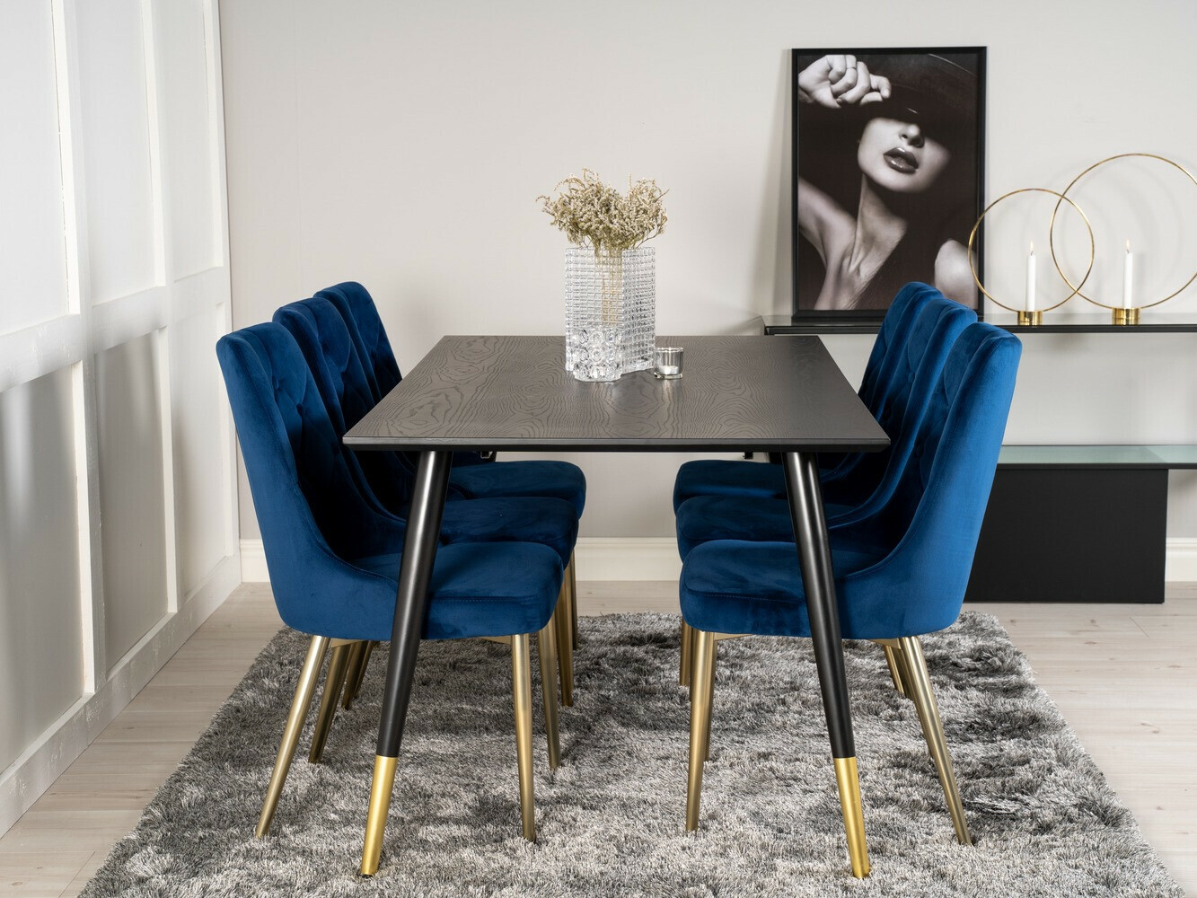 Essgruppe Dallas 1256 (Blau + Gold)