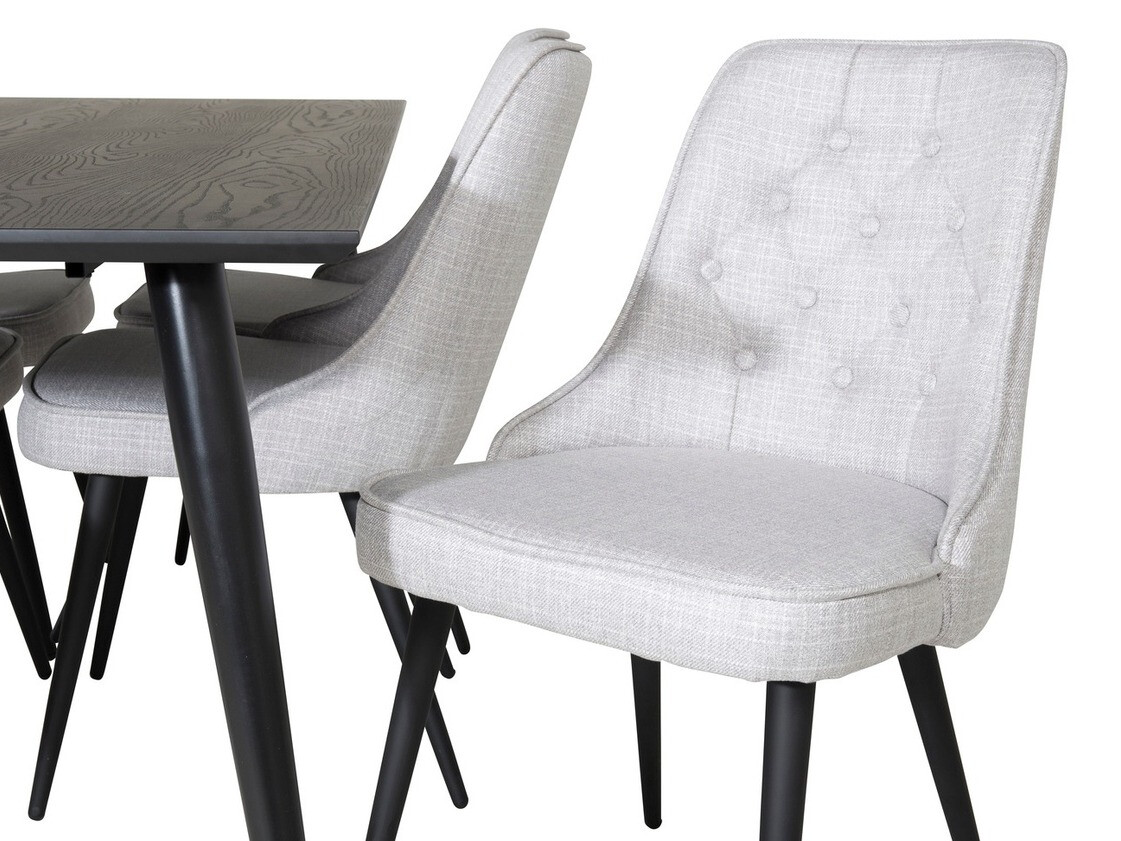 Essgruppe Dallas 1256 (Grau + Schwarz)