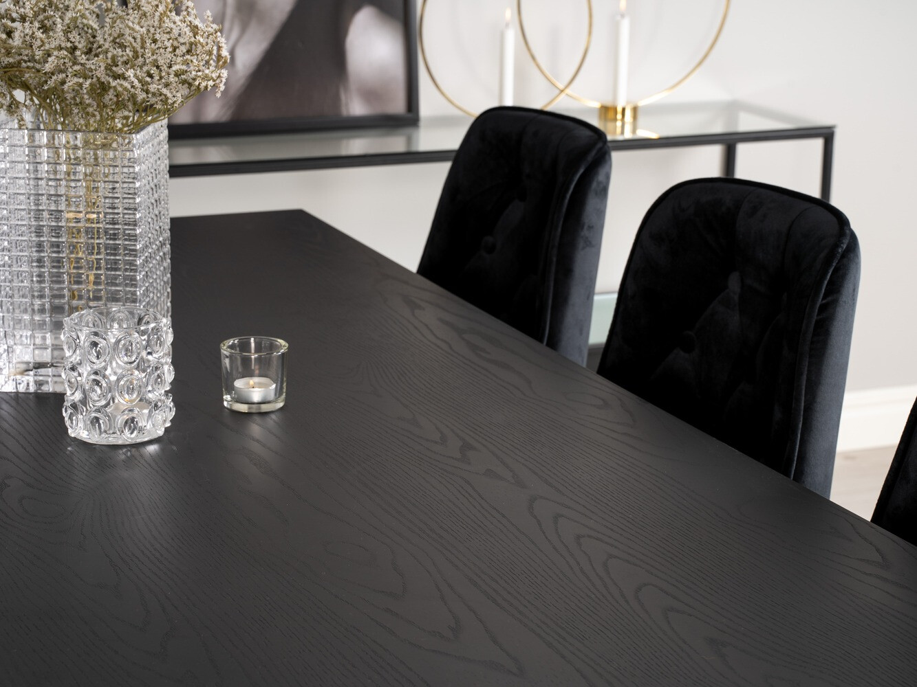 Essgruppe Dallas 1256 (Schwarz + Gold)