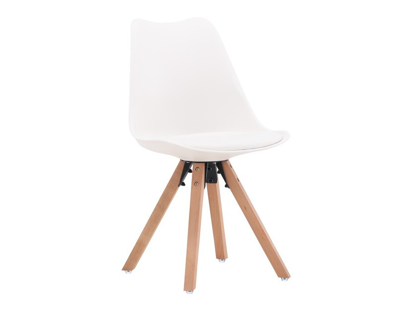 Essgruppe Dallas 4001 (Weiss + Helles Holz)