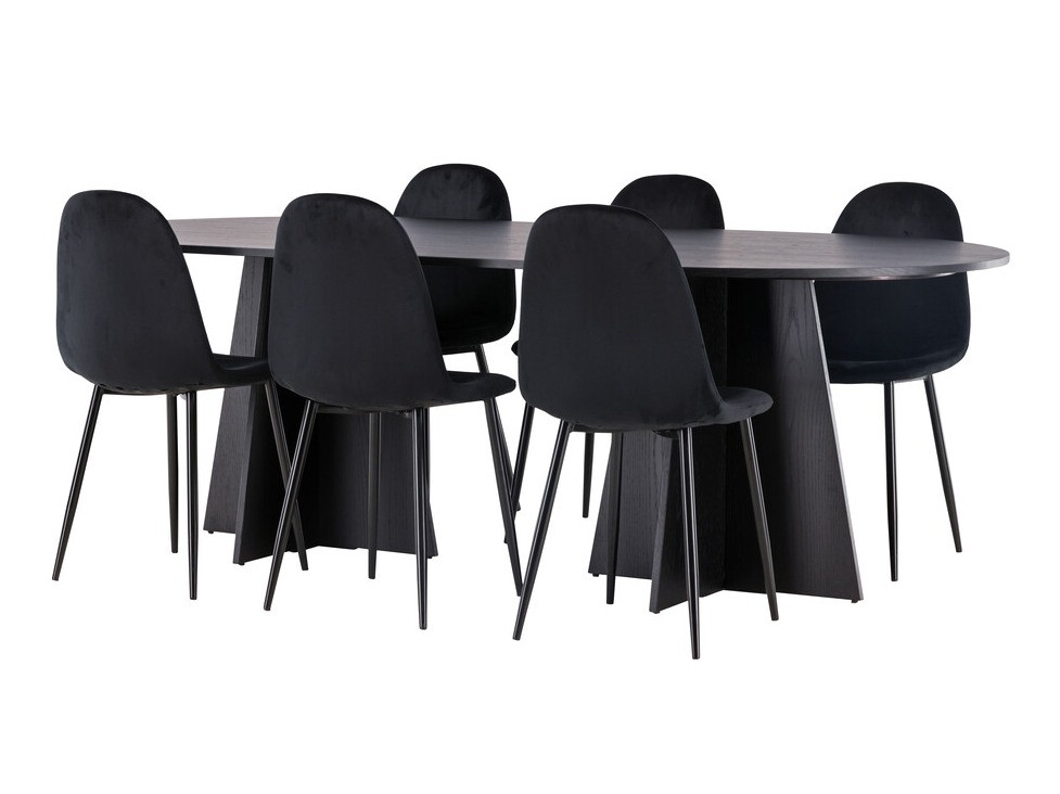 Essgruppe Dallas 4032 (Schwarz)