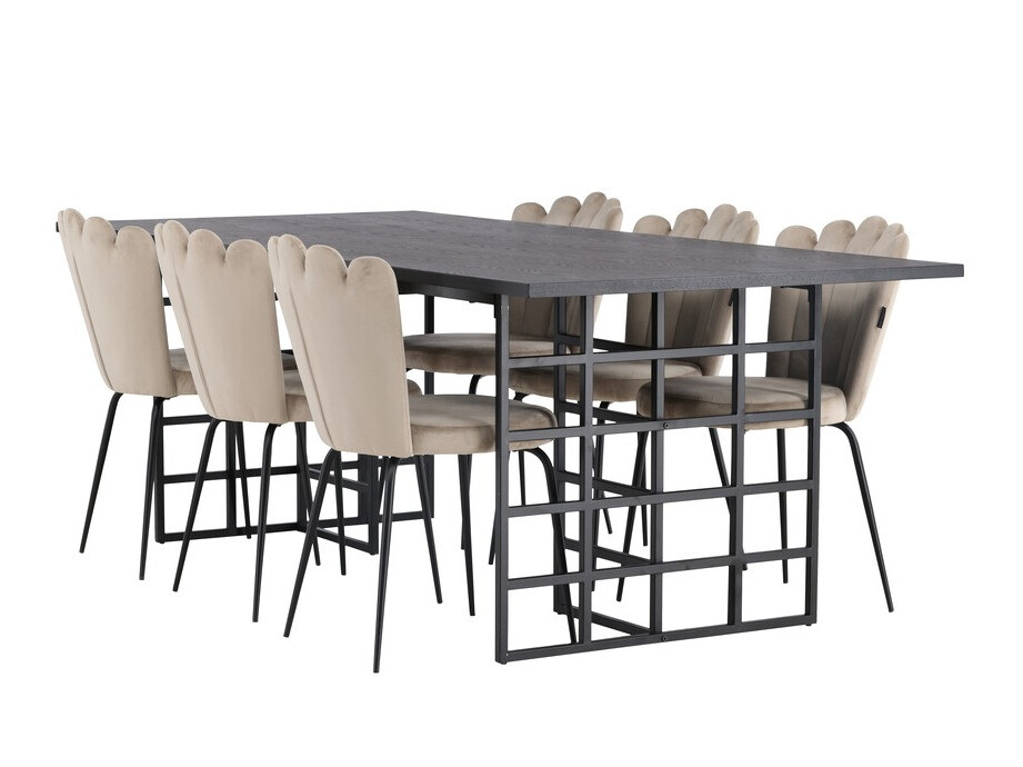 Essgruppe Dallas 4042 (Schwarz)