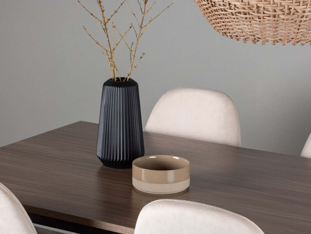 Essgruppe Dallas 4046 (Beige + Schwarz)