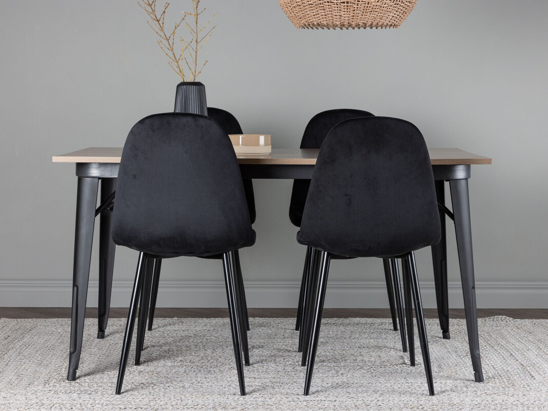 Essgruppe Dallas 4046 (Schwarz)