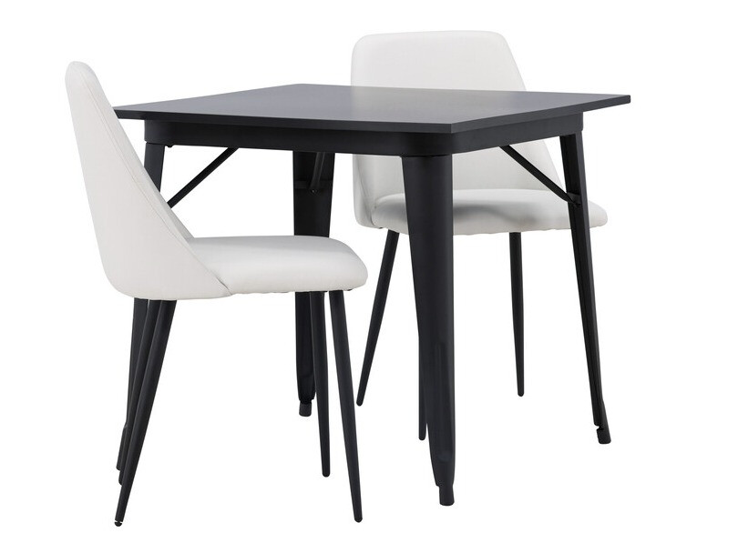 Essgruppe Dallas 4049 (Weiss + Schwarz)