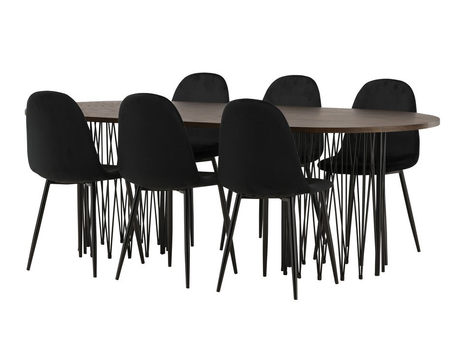 Essgruppe Dallas 4062 (Schwarz)