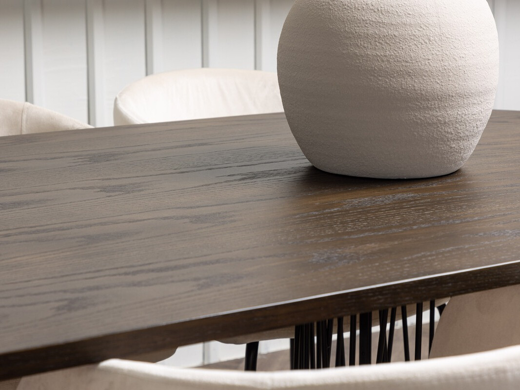 Essgruppe Dallas 4063 (Cremefarben + Schwarz)