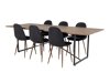 Essgruppe Dallas 4076 (Schwarz + Nussholzoptik)