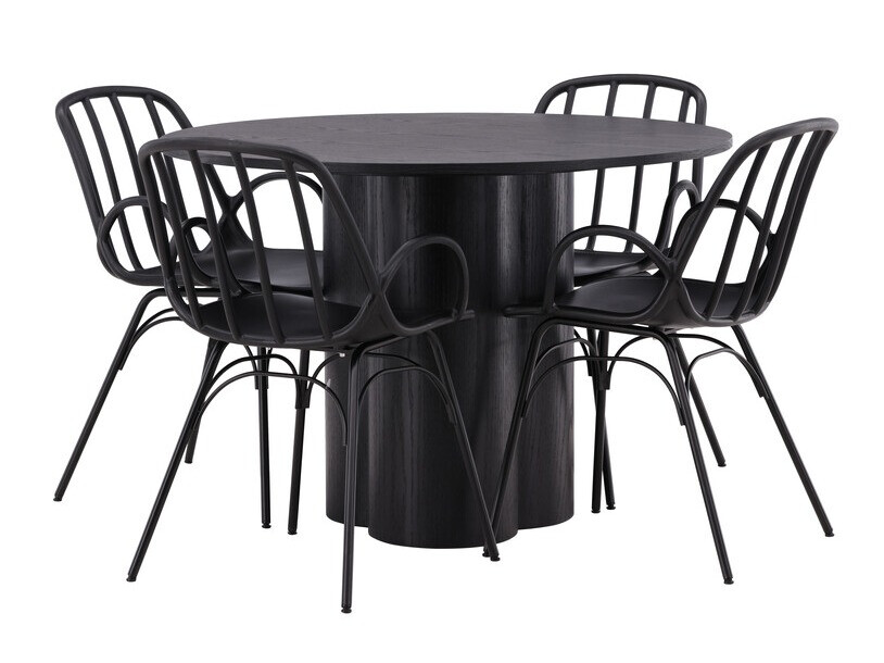 Essgruppe Dallas 4077 (Schwarz)
