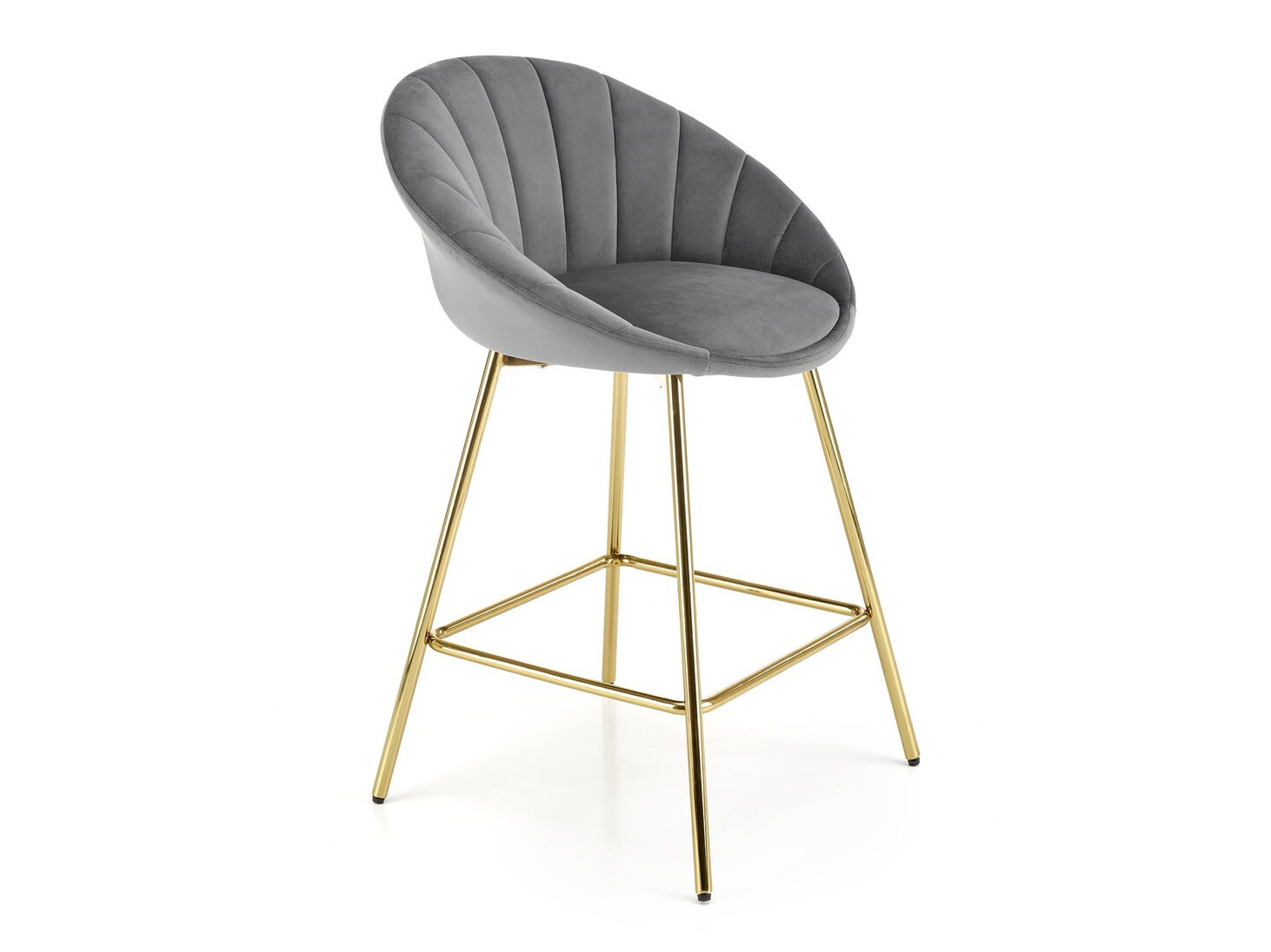 Barhocker Houston 1461 (Grau + Gold)