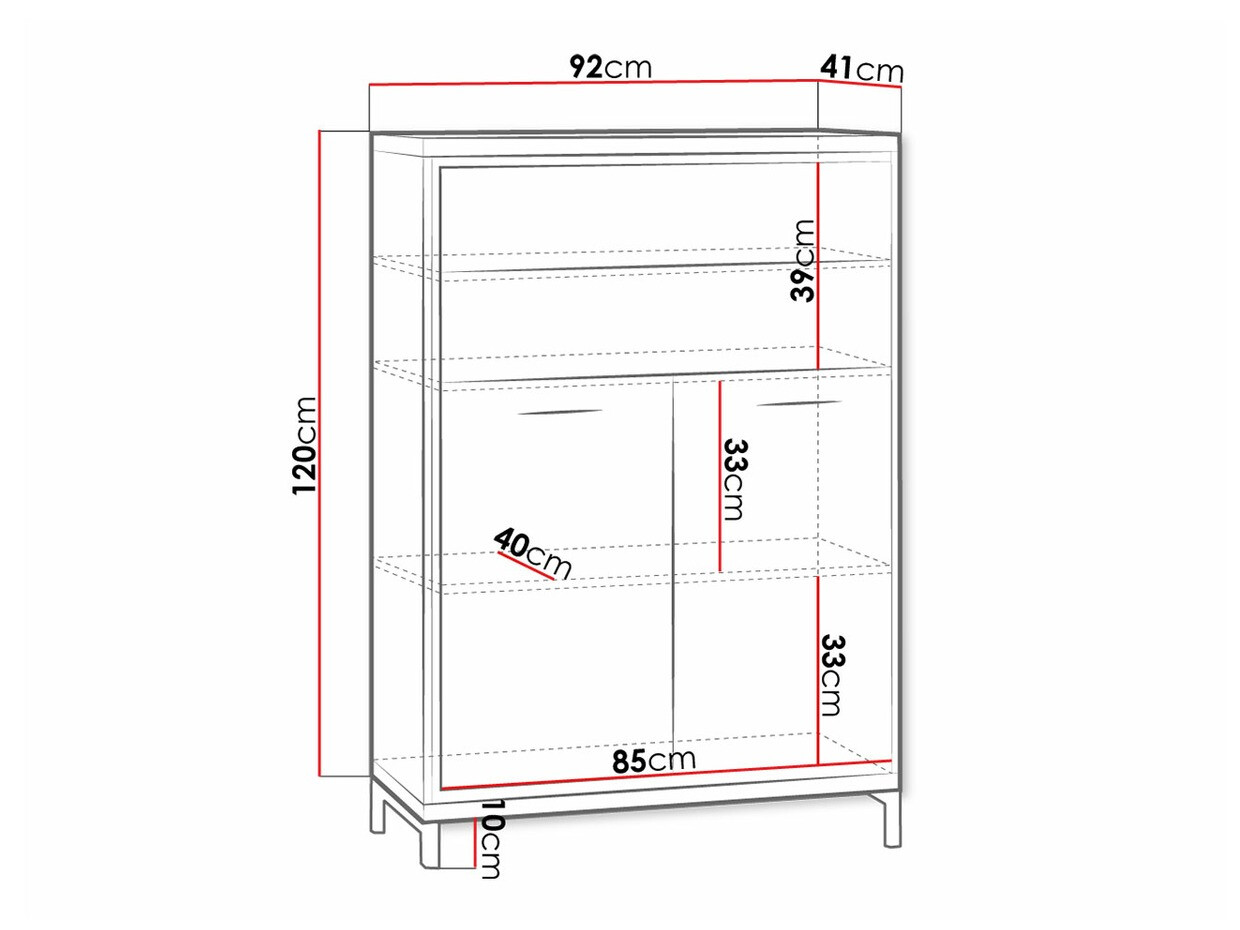 Kommode Etrmoni 103 (Helles Holz + Eiche)