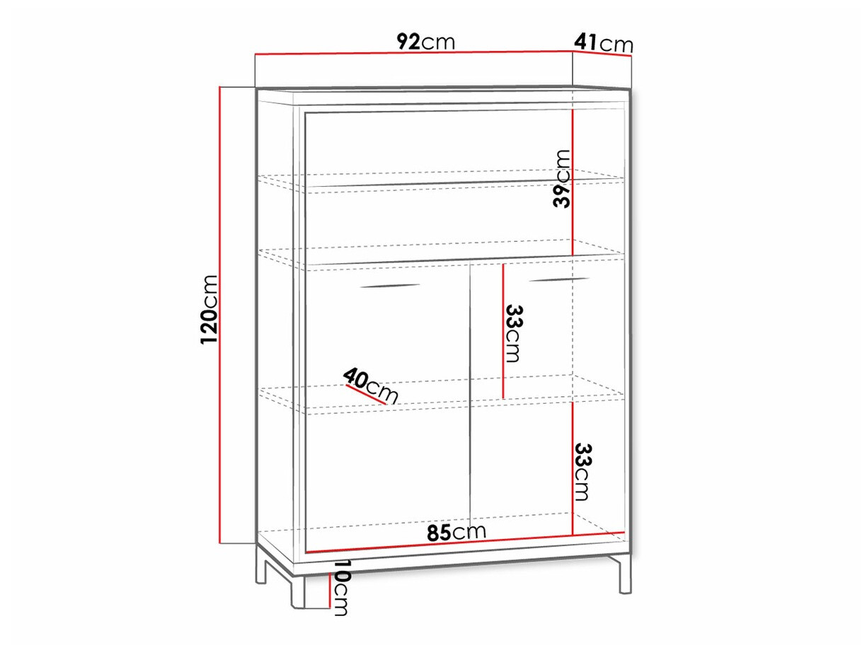 Kommode Etrmoni 103 (Helles Holz + Eiche)
