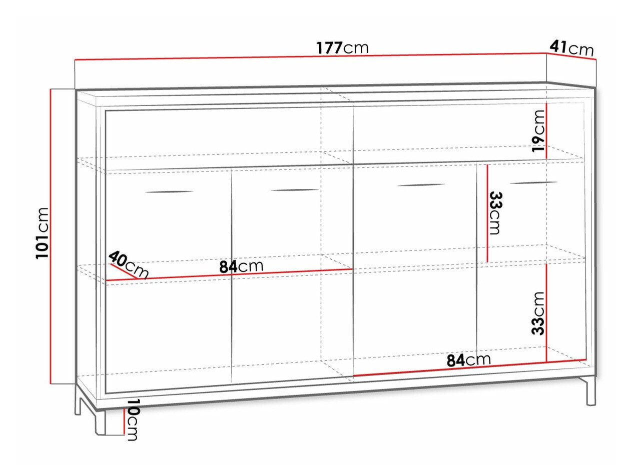 Kommode Etrmoni 105 (Helles Holz)