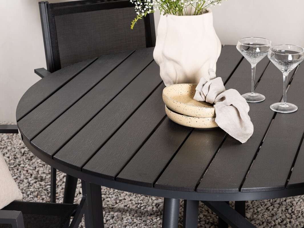 Tisch und Stühle Dallas 4088 (Schwarz)