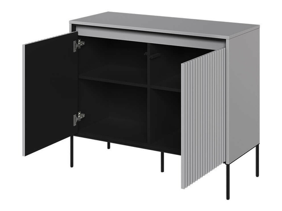 Sideboard Fernolu 101 (Grau + Schwarz)
