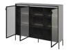 Sideboard Fernolu 108 (Grau + Schwarz)