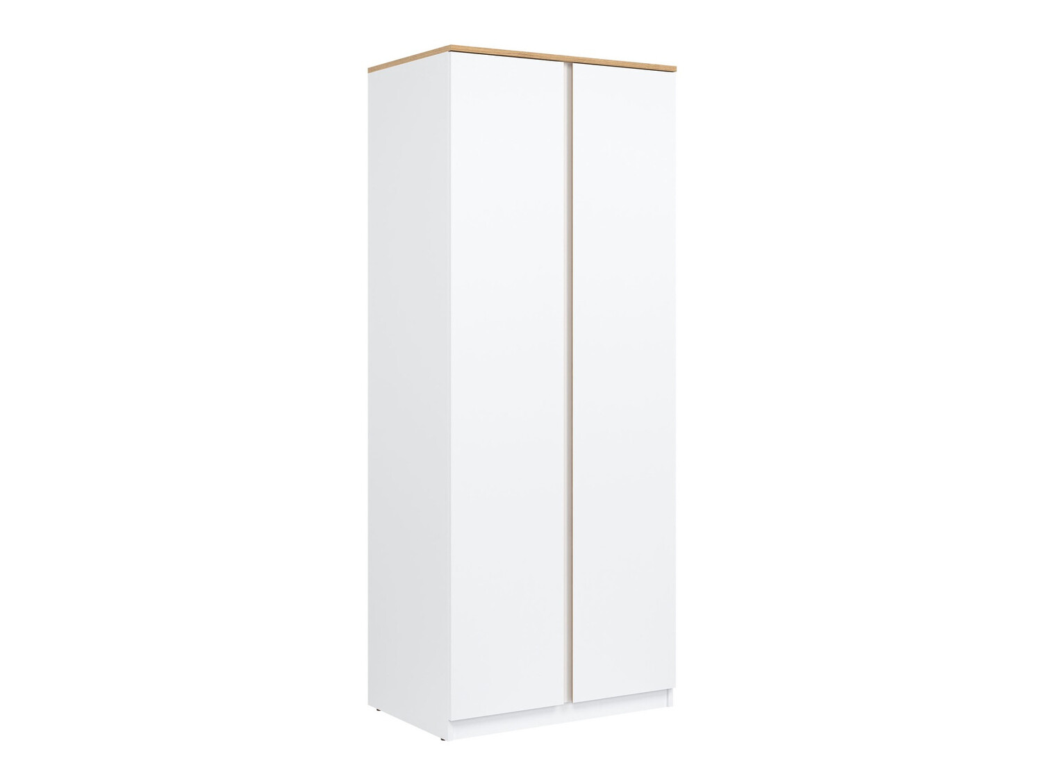 Kleiderschrank Catelbi 107 (Weiss + Eiche)