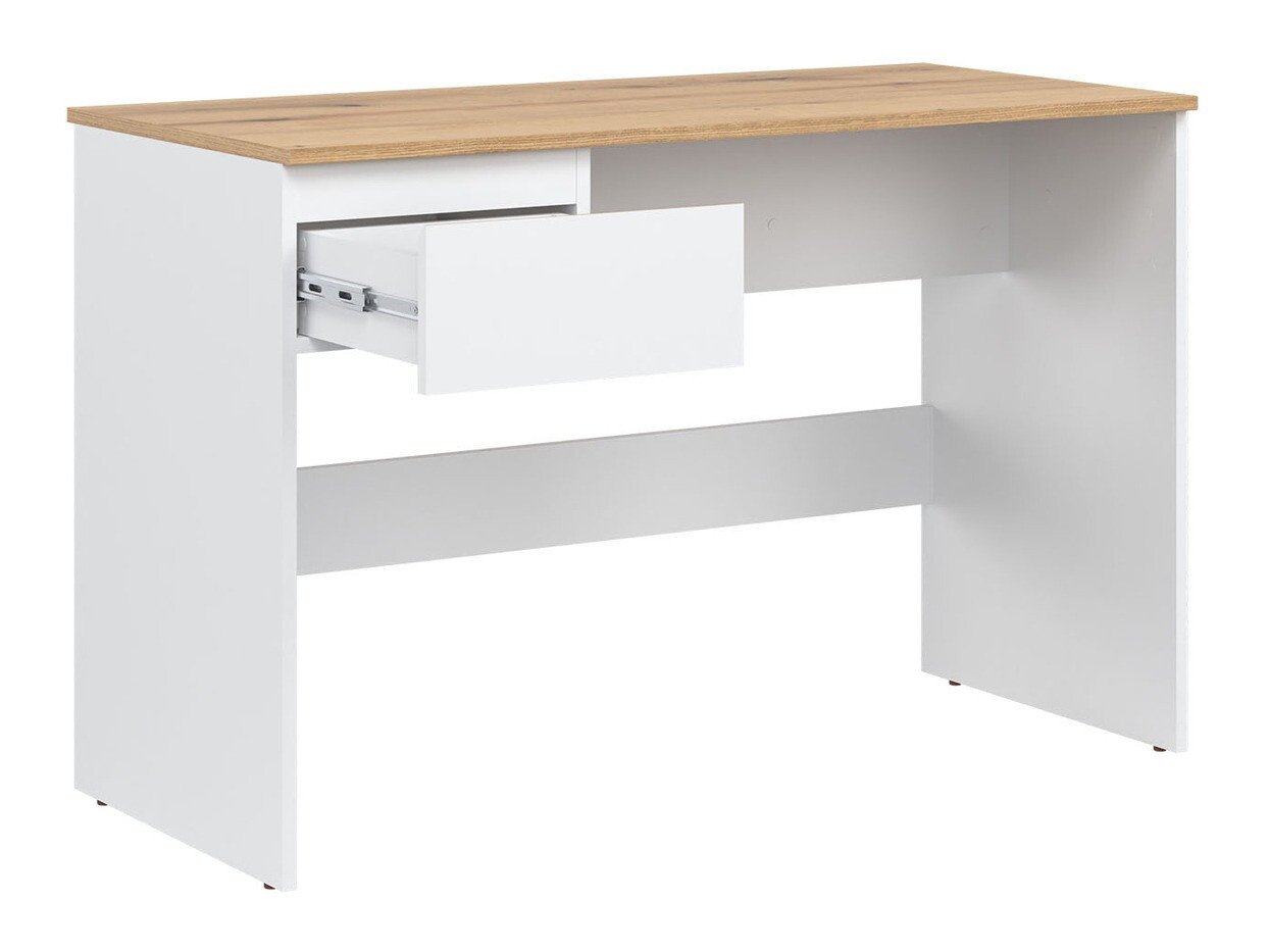 Bürotisch Catelbi 112 (Weiss + Eiche)