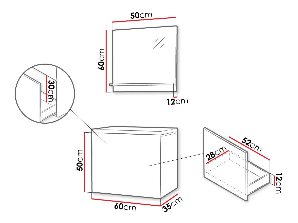 Badezimmer-Set Comfivo Delphinus (Weiss)