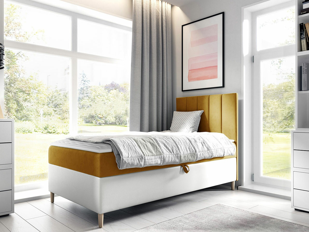 Boxspringbett Lucus VI (Soft 017 + Fresh 37)