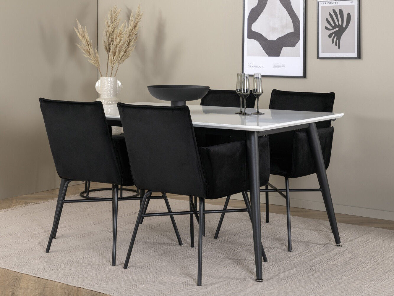 Essgruppe Dallas 2734 (Schwarz)