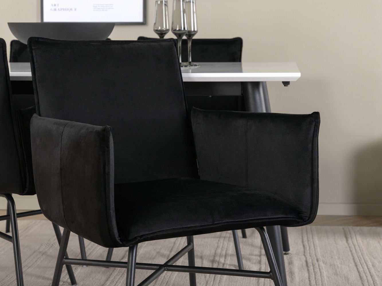 Essgruppe Dallas 2734 (Schwarz)